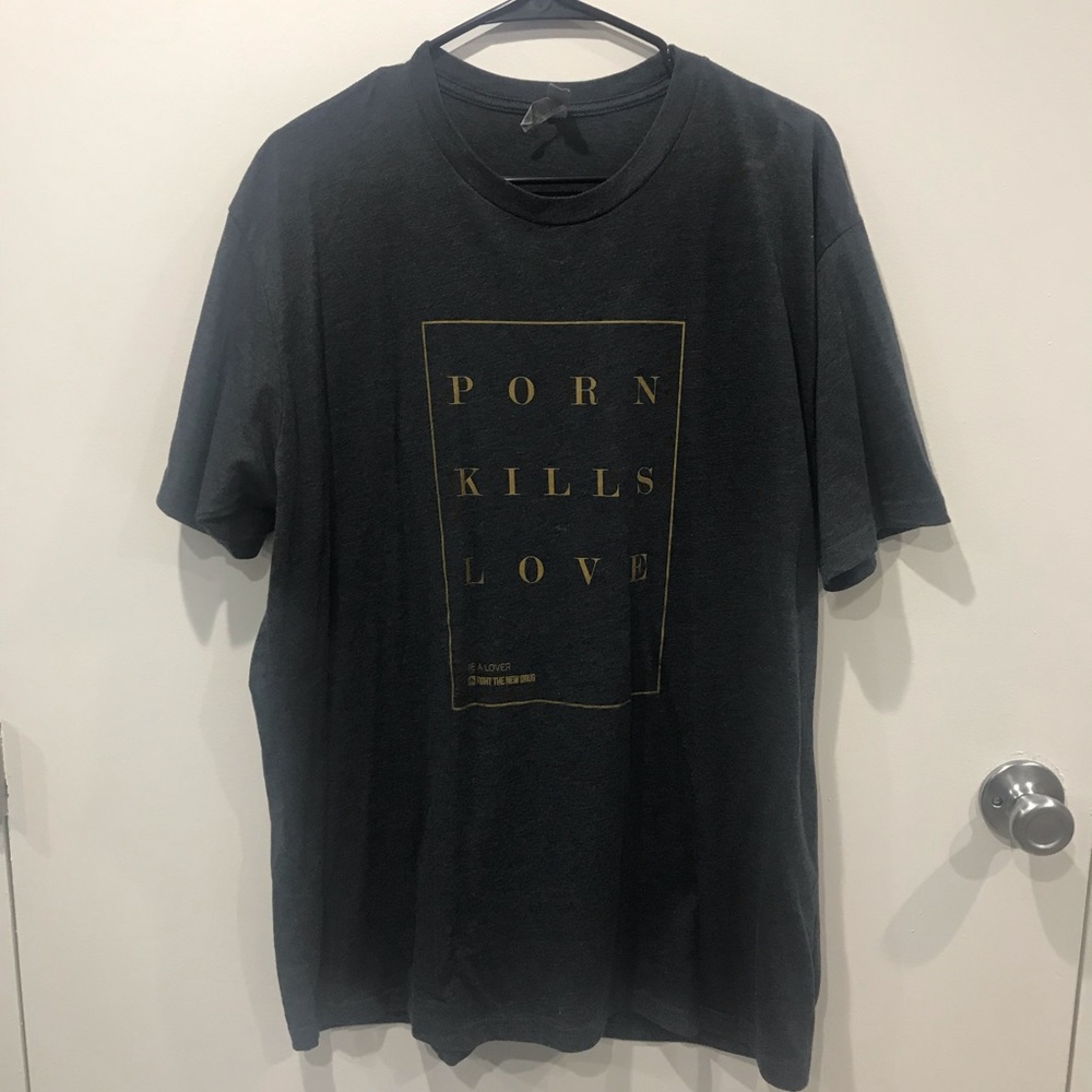 Charcoal Porn Kills Love T-shirt